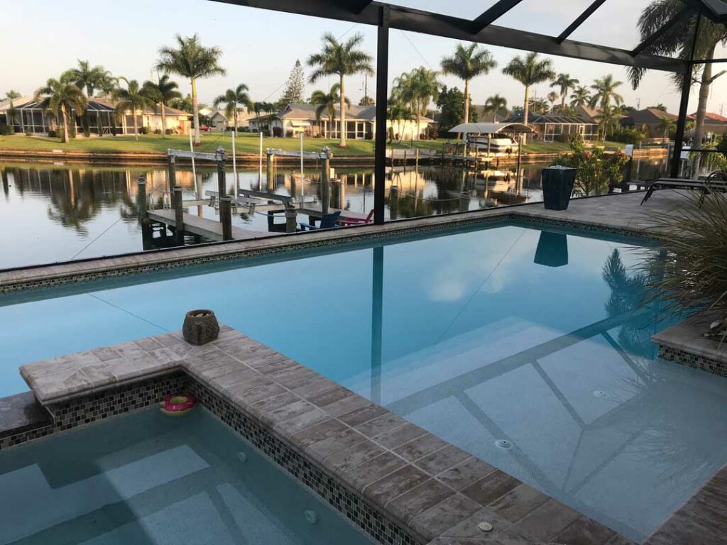 Crystal Blue Pool with Covered Lanai